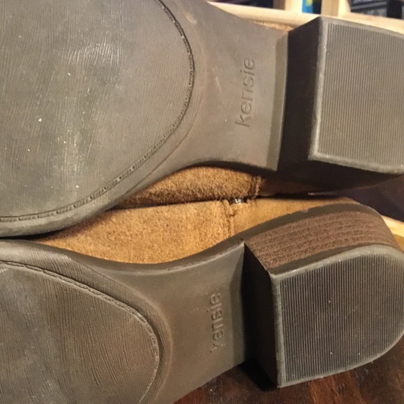 Kensie Women’s 7 Gazelle Brown Ankle Boots Suede Leather Shoe Booties Side Zip - Picture 9 of 9